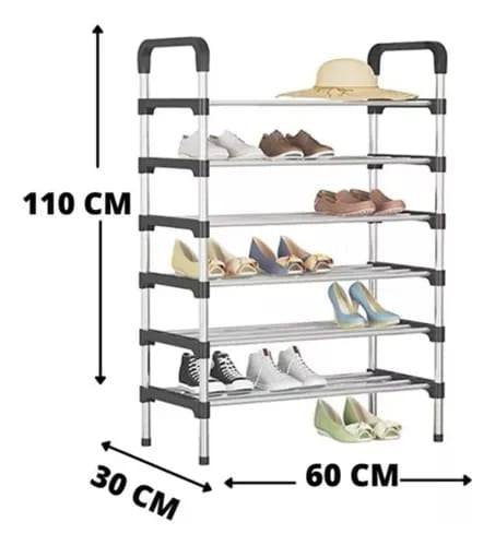 ZAPATERO EN ALUMINIO 6 NIVELES