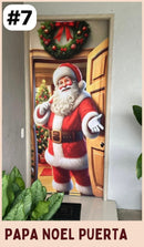 🎅Fundas Navideñas para Puerta🎄 + 🎁 REGALO Tapete Antideslizante y Absorbente✨ 🔥MEGA BLACK FRIDAY🔥