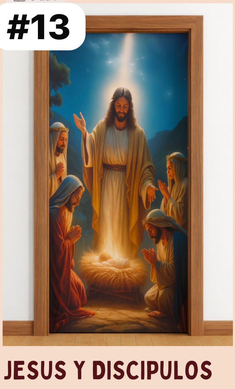 🎅Fundas Navideñas para Puerta🎄 + 🎁 REGALO Tapete Antideslizante y Absorbente✨ 🔥MEGA BLACK FRIDAY🔥