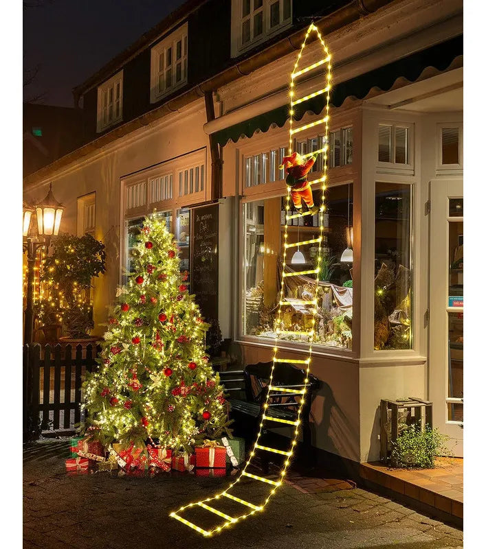 🎅Escalera Navideñas Con Santa Claus | Lleva la magia de la Navidad a tu hogar|✨🔥MEGA BLACK FRIDAY🔥