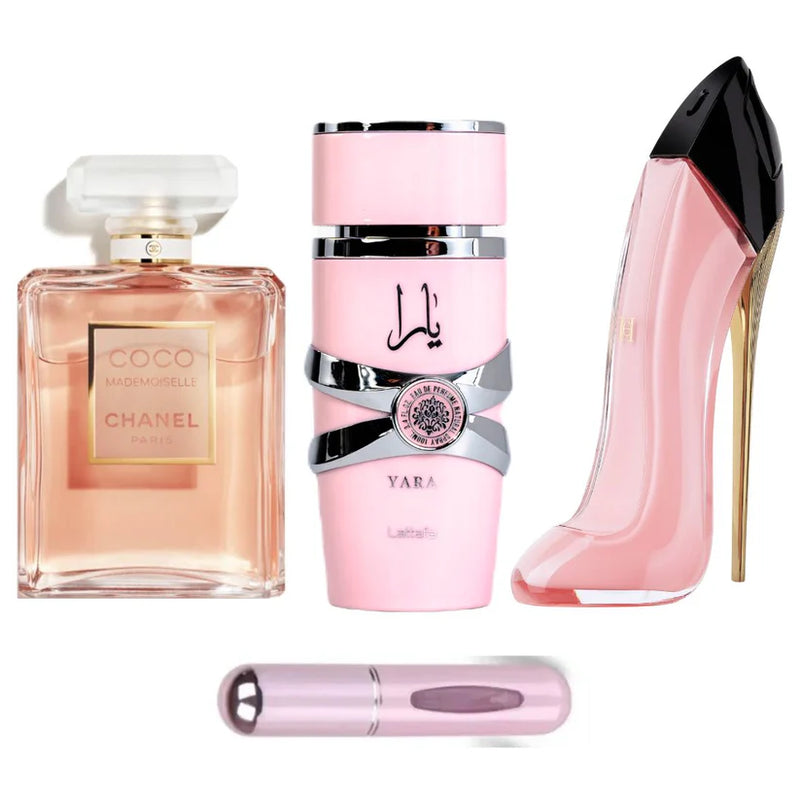 💁 KIT 3 PERFUMES COCO CHANEL + GOOD GIRL BLUSH + YARA + PERFUMERO 💎 - 50% DE DESCUENTO SOLO HOY 🔥